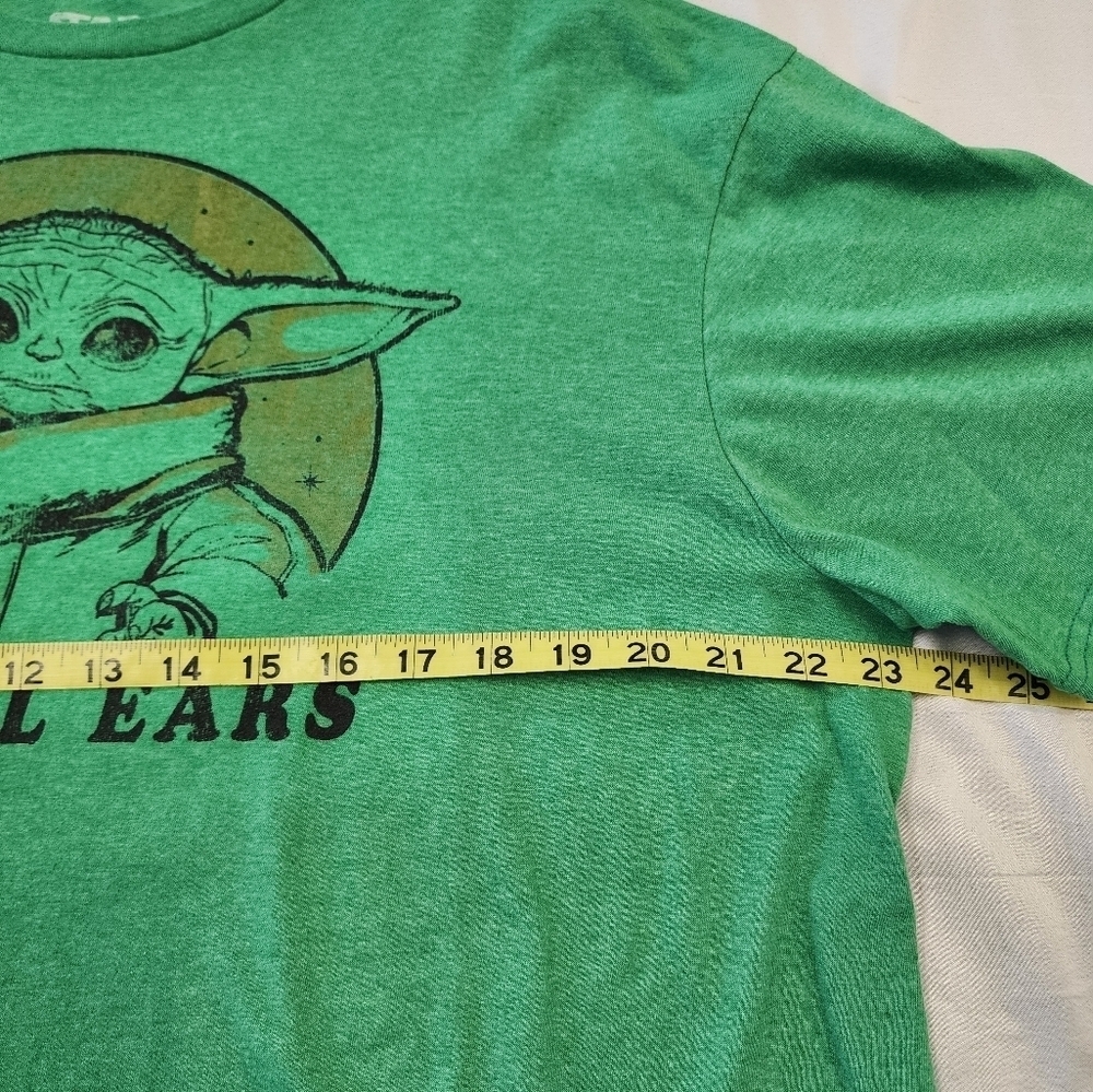 Star Wars Yoda Graphic T Shirt Green “I’m All Ears” Short Sleeve XL - Picture 6 of 7